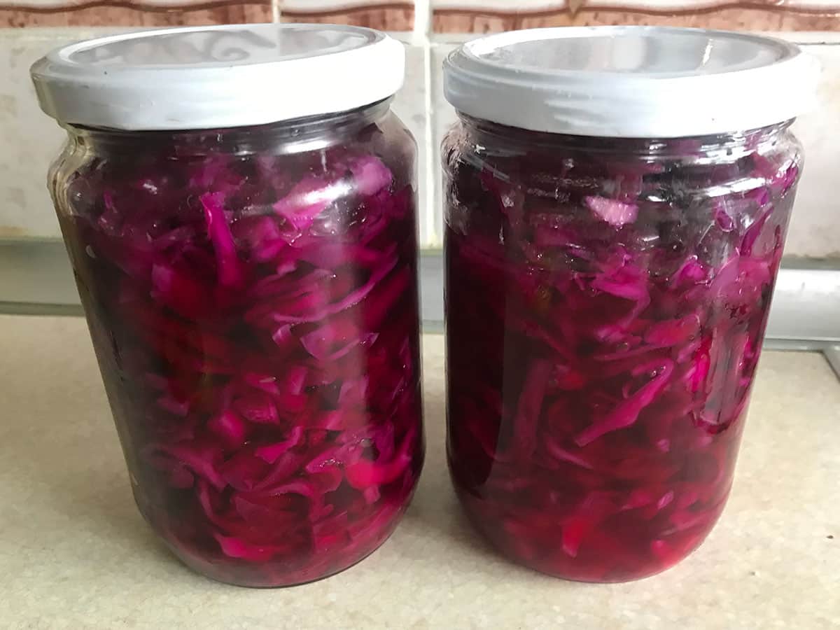 Mor Lahana Turşusu - Lokanta Usulü Kırmızı Lahana tarifi