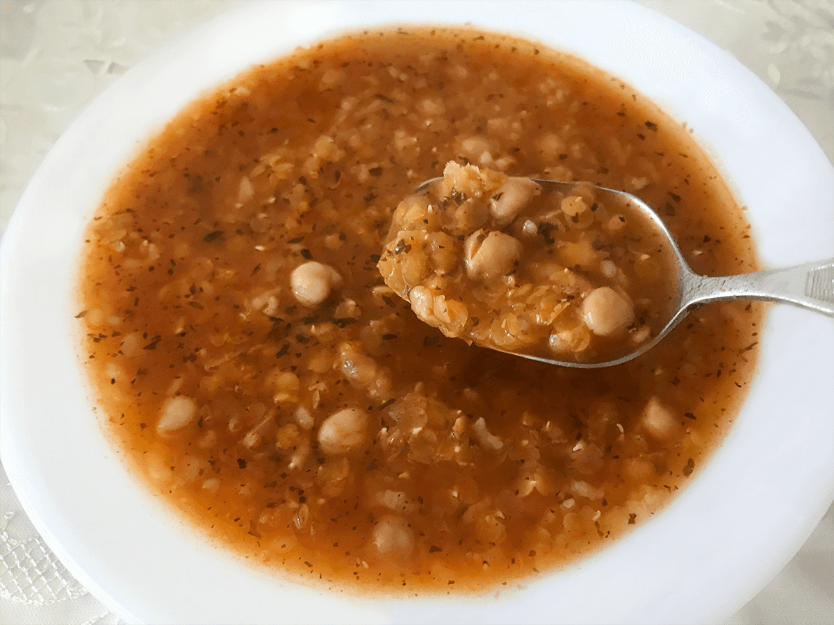 Nohutlu Mercimek Çorbası tarifi