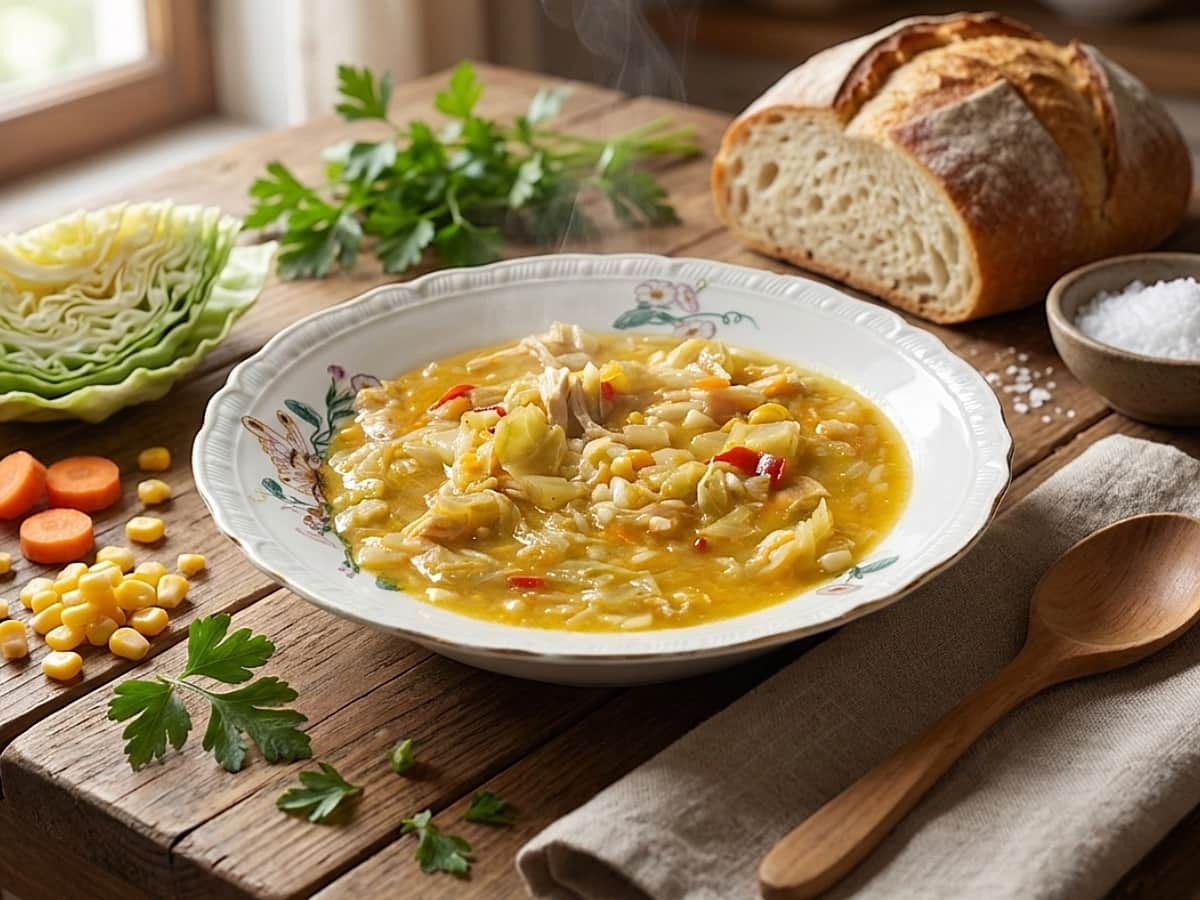 Tavuklu Lahana Çorbası - Şifa Deposu & Doyurucu tarifi