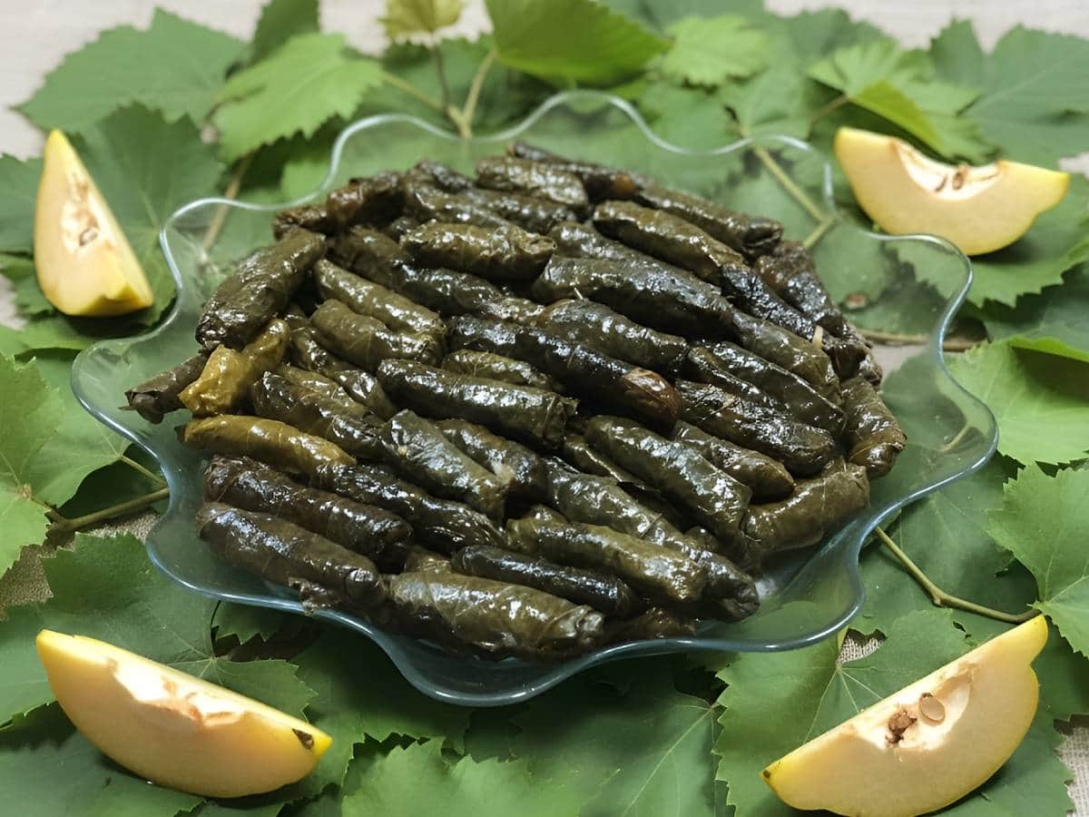 Tane Ayvalı Zeytinyağlı Yaprak Sarma - Osmanlı Usulü tarifi