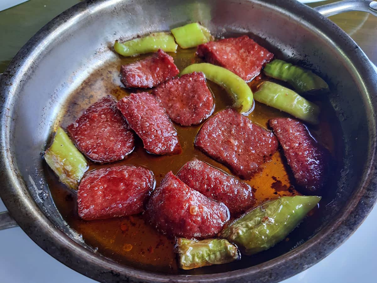 Biberli Sucuk tarifi