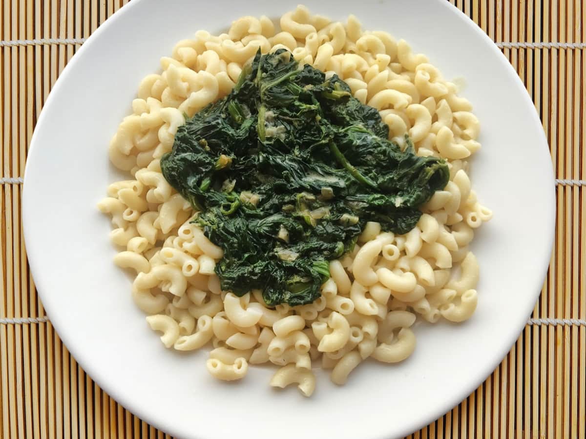 Ispanaklı Makarna tarifi