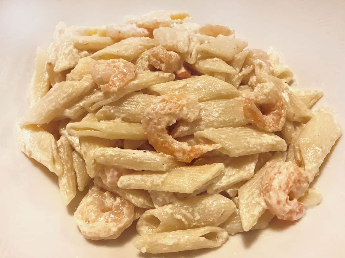 Karidesli Makarna tarifi