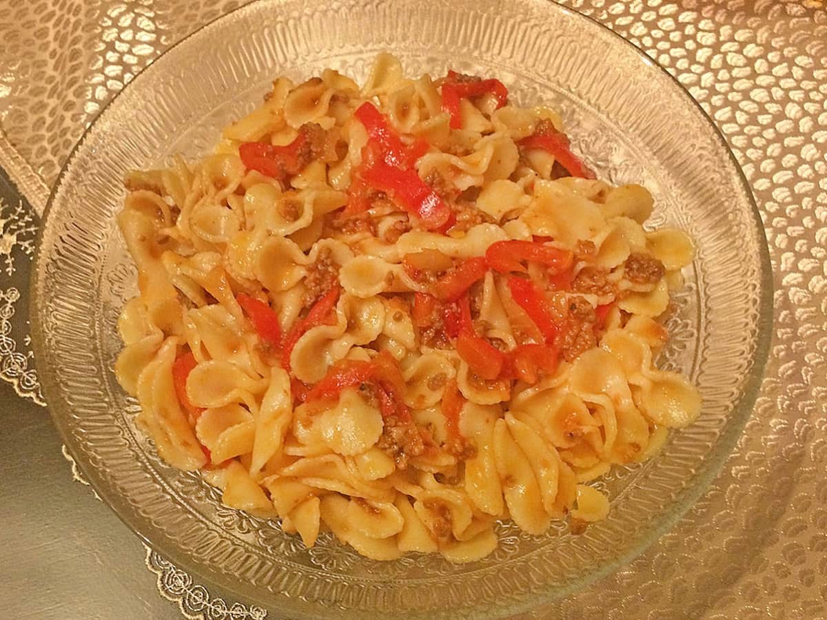 Kıymalı Fiyonk Makarna tarifi