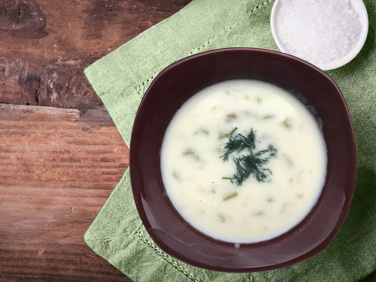 Sütlü Kuşkonmaz Çorbası tarifi