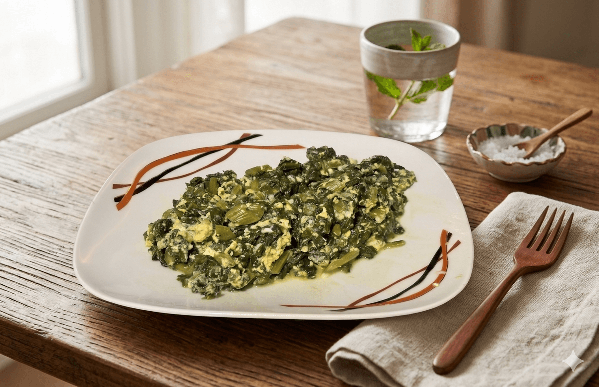 Yumurtalı Pazı Kavurması - Pratik ve Sağlıklı tarifi görseli