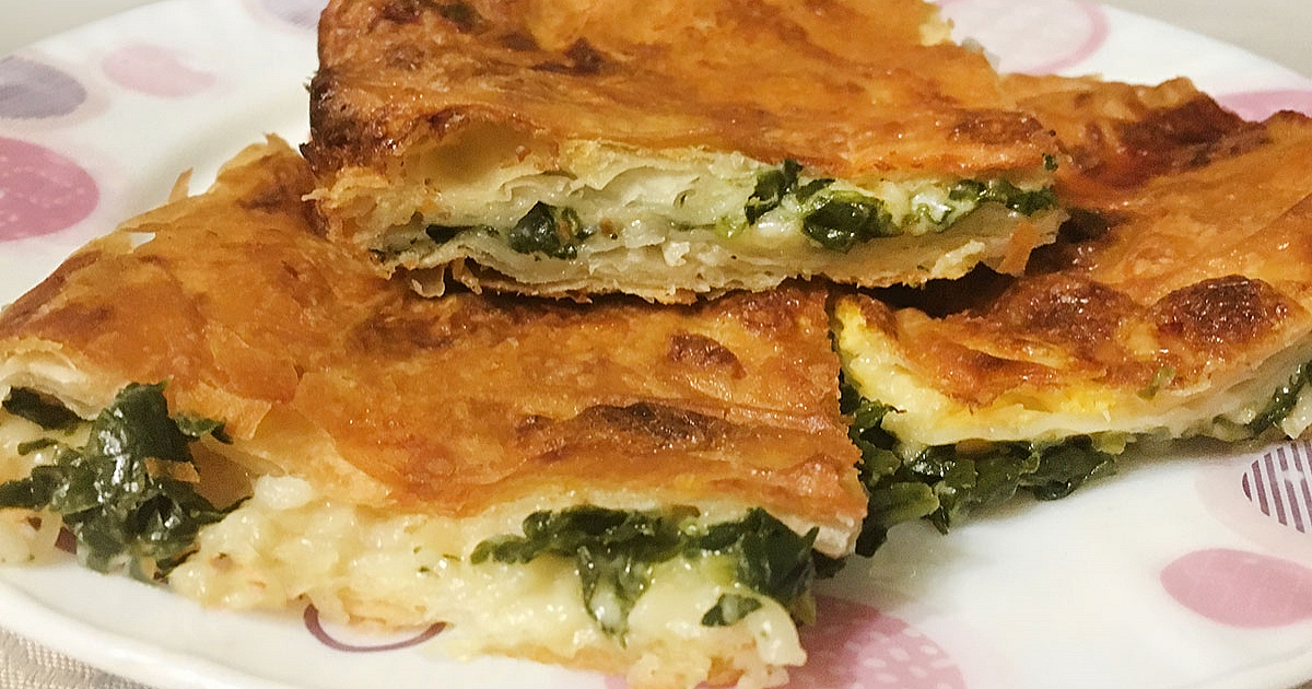 Ispanaklı Kaşarlı Börek Tarifi Tarifi Kolay
